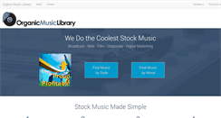 Desktop Screenshot of organicmusiclibrary.com